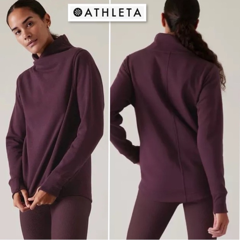 Athleta Cozy Karma Twist Neck Sweatshirt